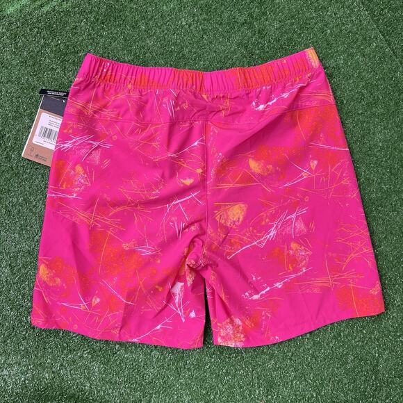 The North Face Wander Print Shorts Size Small Mens Pink Glow Valley - Picture 5 of 8